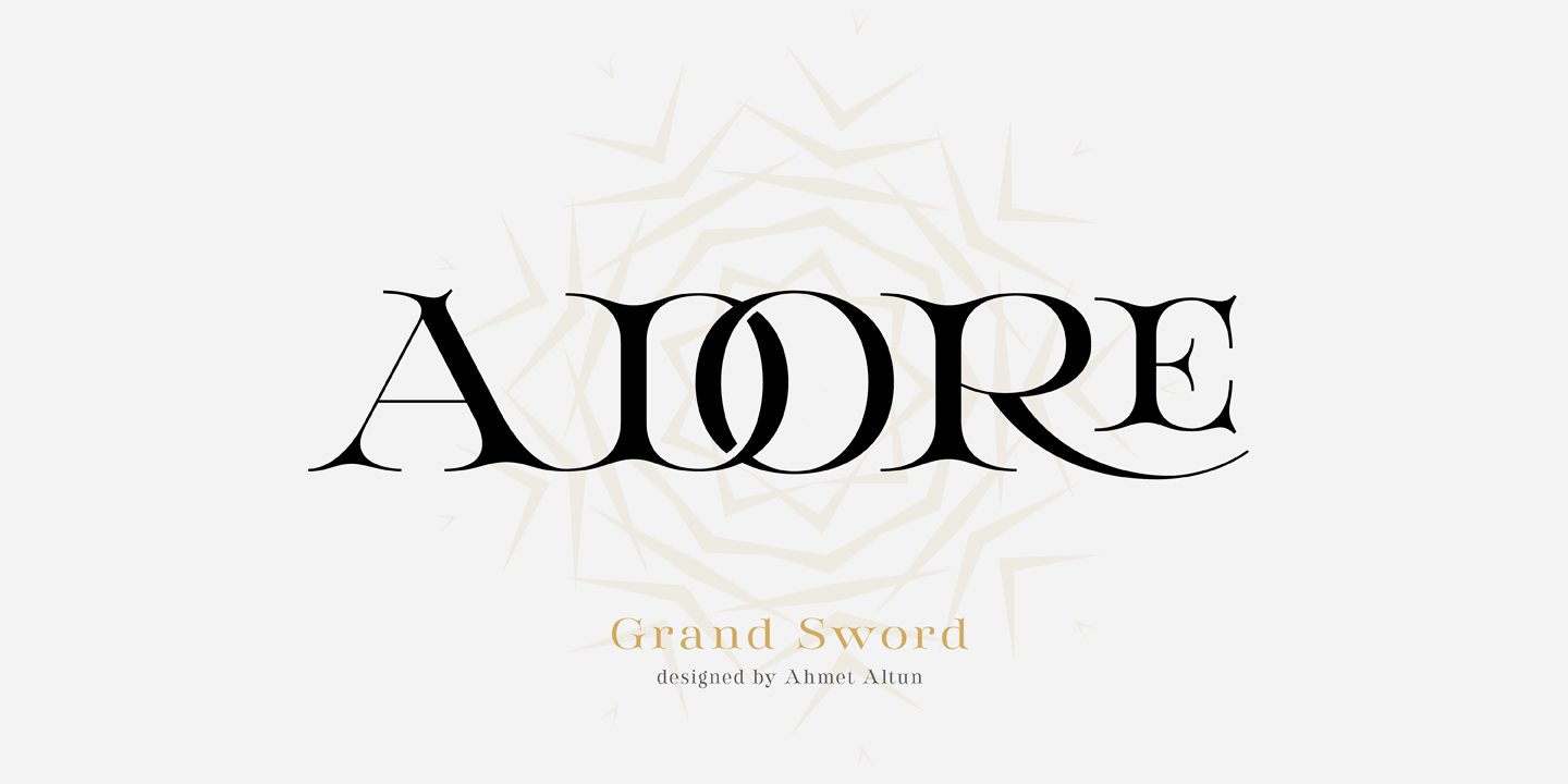 Beispiel einer Grand Sword-Schriftart #7